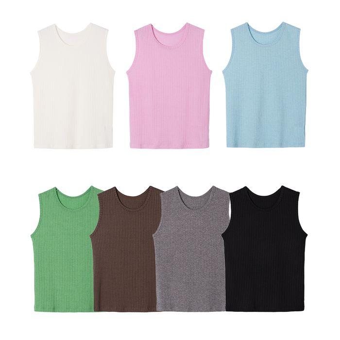Layered sleeveless_7color