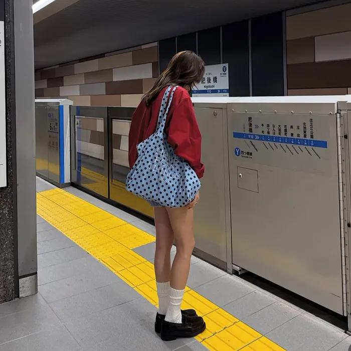 [5차 재입고]Homebody Classic Dot Bag (SKY BLUE)