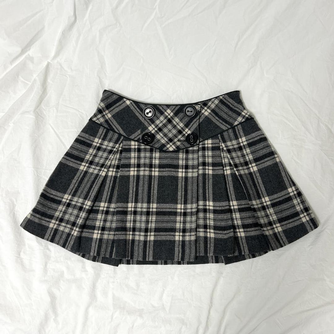 Burberry 블루라벨 오네갸루 울 미니 스커트 ≽^•⩊•^≼ | 후루츠패밀리