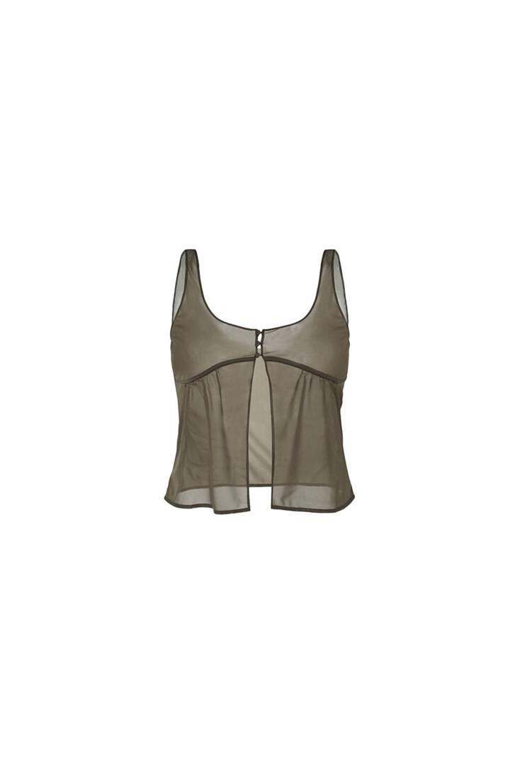 SHEER BRA TOP (2COLORS)