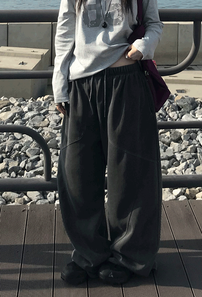 피그먼트 스웻 팬츠