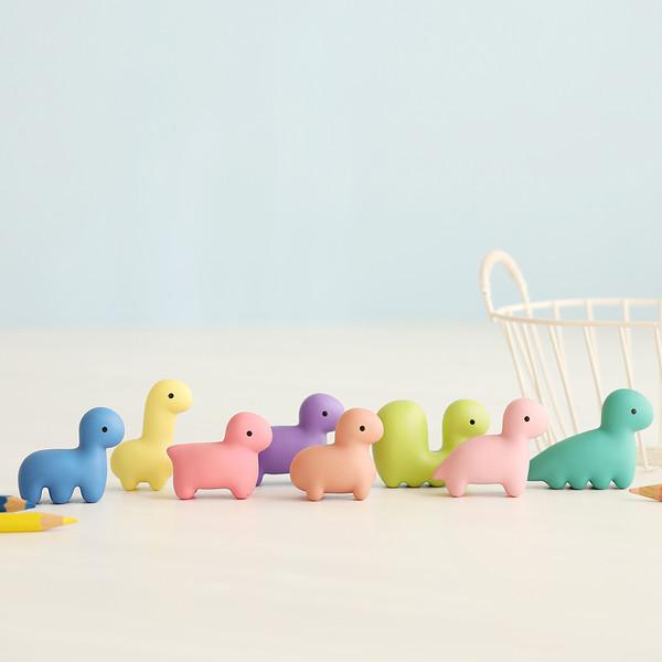 우주먼지 수호공룡 쪼만한사우르스 랜덤 피규어 매끈/솜털 ver.