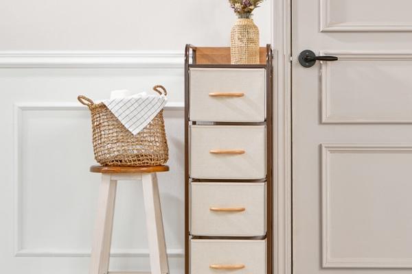 레아 4단 슬림 틈새 서랍장 3colors