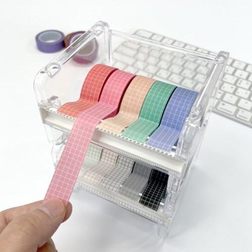 투명 마스킹테이프 커터 보관