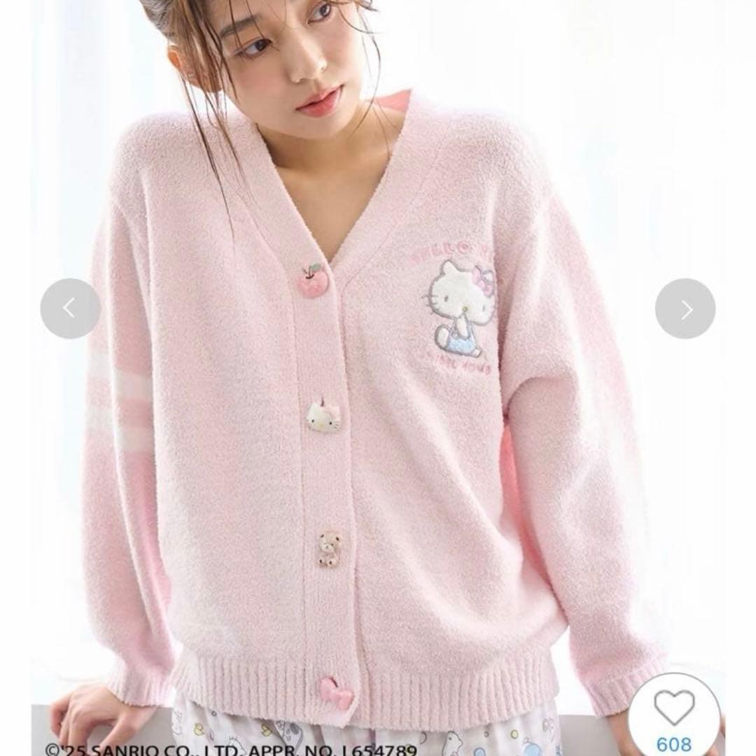 Snidel home 【HELLO KITTY】ニットカーディガン