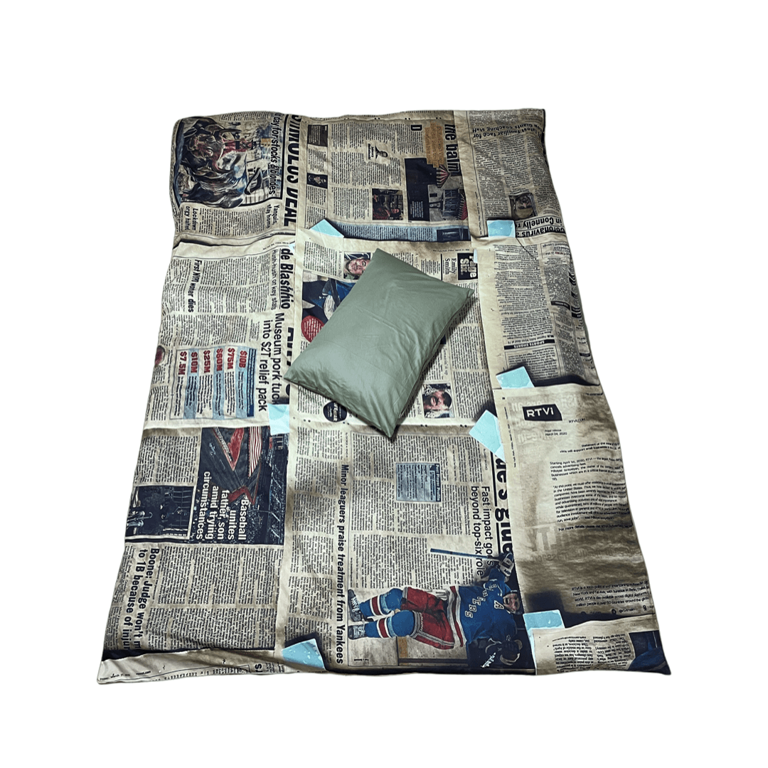 newspaper bedding