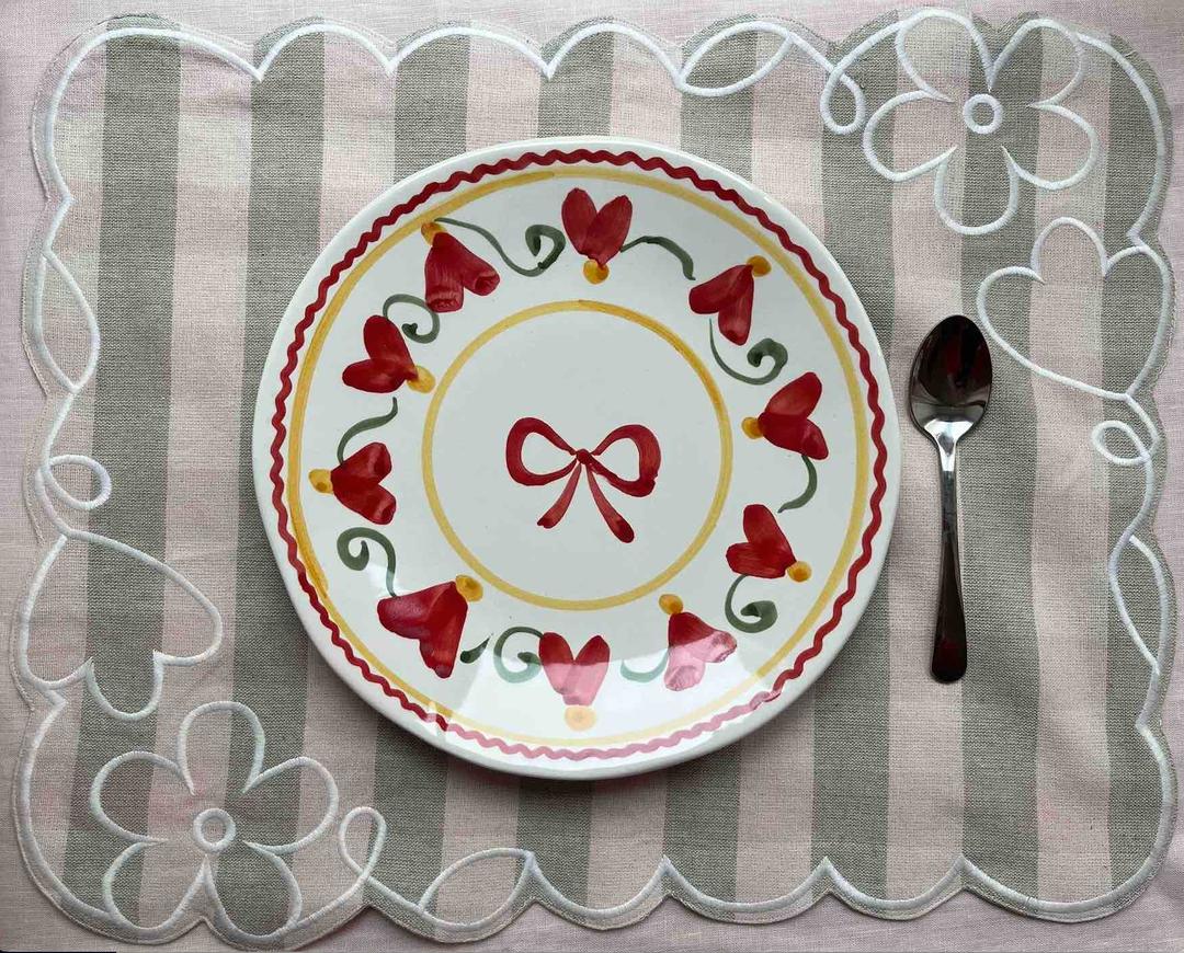 Willemien - Place Mat (Pink Check)