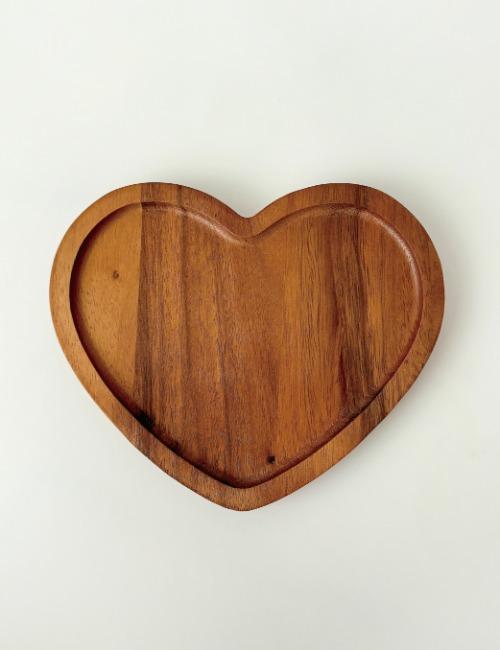 하트 우드 플레이트
