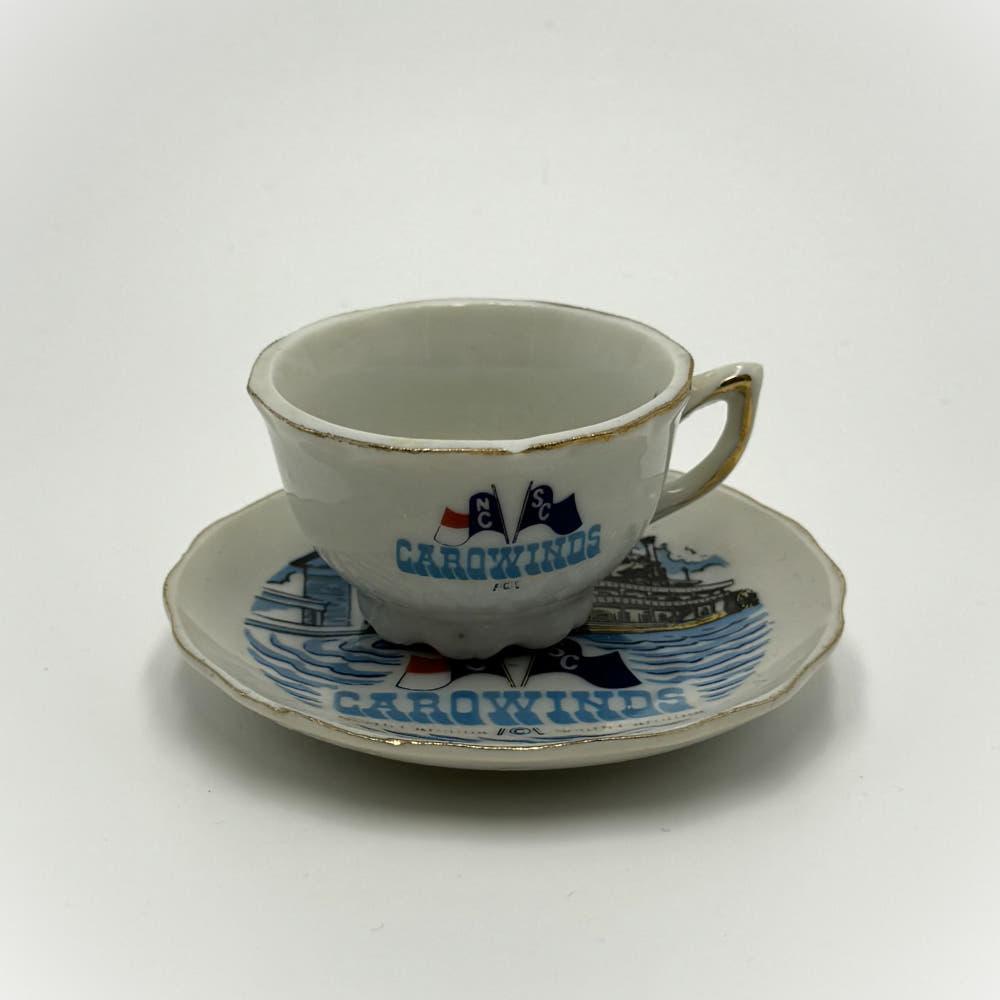 [중고] Vintage objet Carowinds 오브제 컵앤소서 재떨이 인테리어 장식