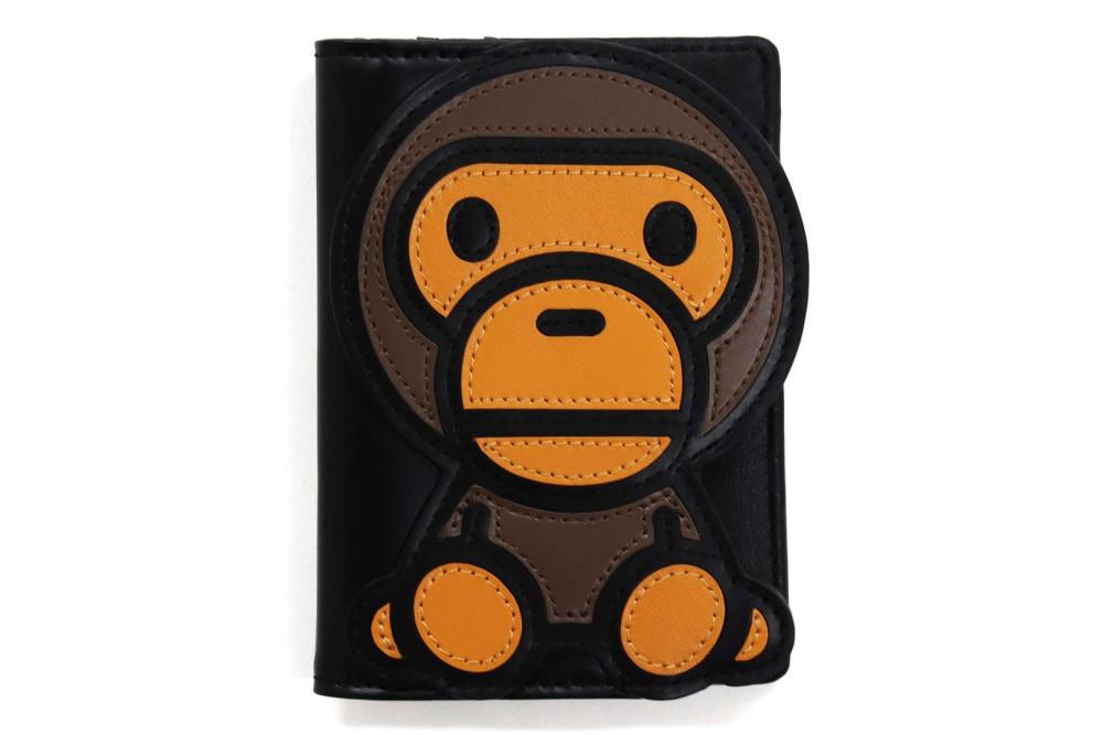 (베이프정품) 베이비 마일로 레더 카드 케이스 BABY MILO LEATHER CARD CASE