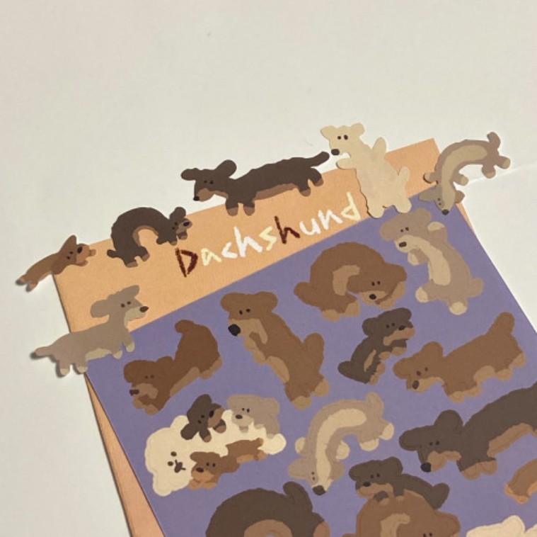 [딩풋] Dachshund Sticker 닥스훈트 스티커
