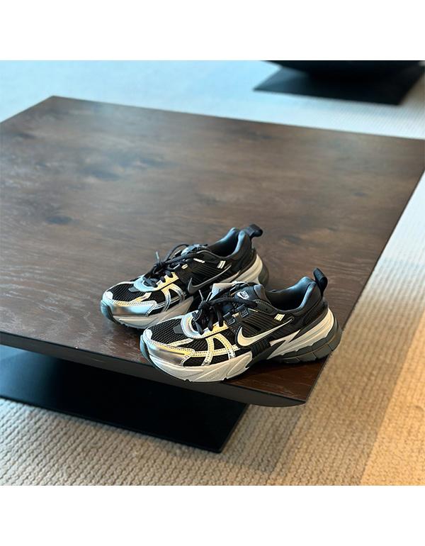 NIKE W V2K RUN BLACK METALLIC SILVER-ANTHRACITE