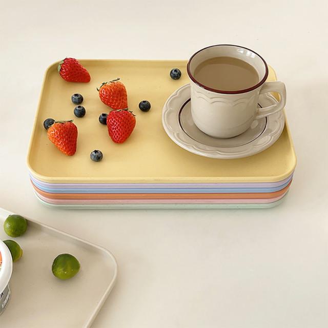 스튜디홈 파스텔 멜라민 사각 트레이 쟁반 홈카페 카페 감성