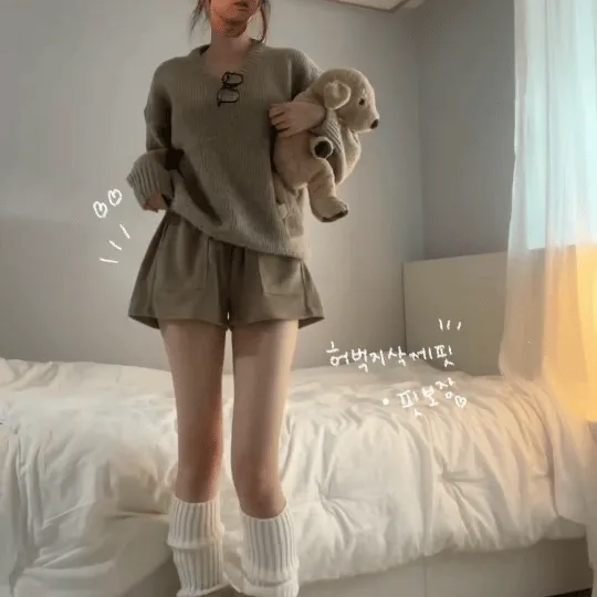 허벅지삭제 [단독진행💬/문의폭주/-3kg핏] 앞포켓 코듀로이닝 밴딩 반바지 가을 겨울 corduroying pt • 4color
