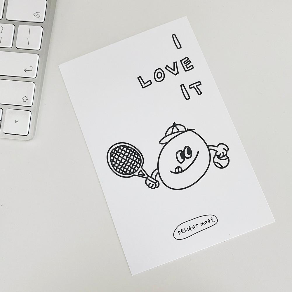 딜라잇모드 러브잇엽서 인테리어 일러스트 감성엽서 소품
