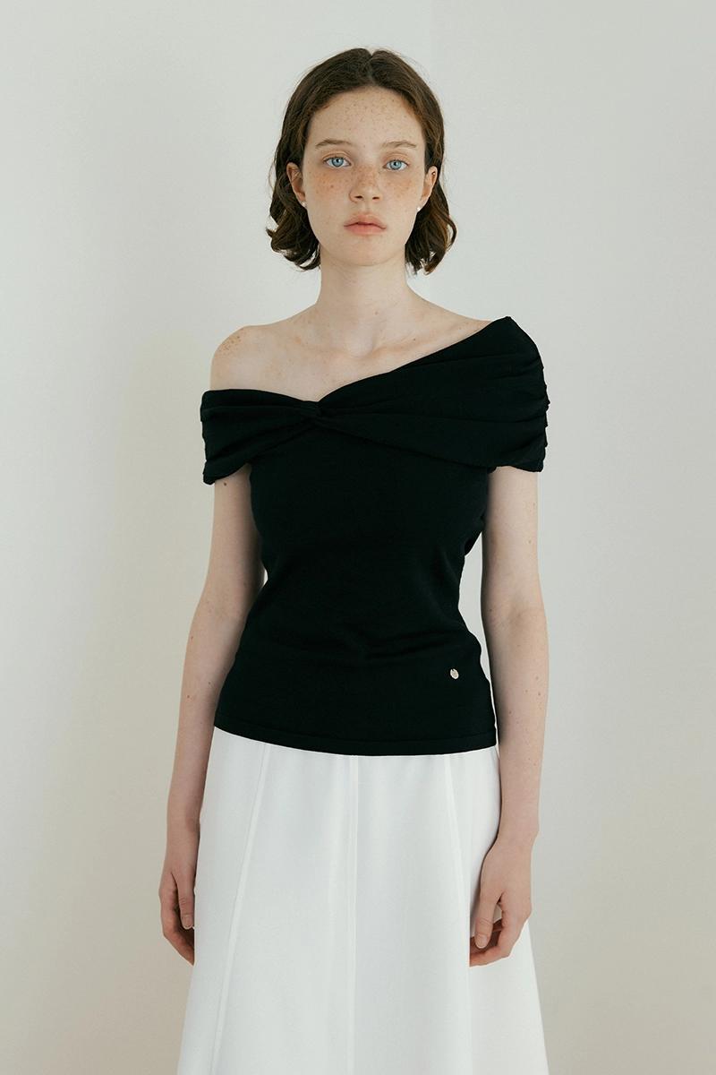 Lucir zu - Twisted Sleeveless Knit (black)