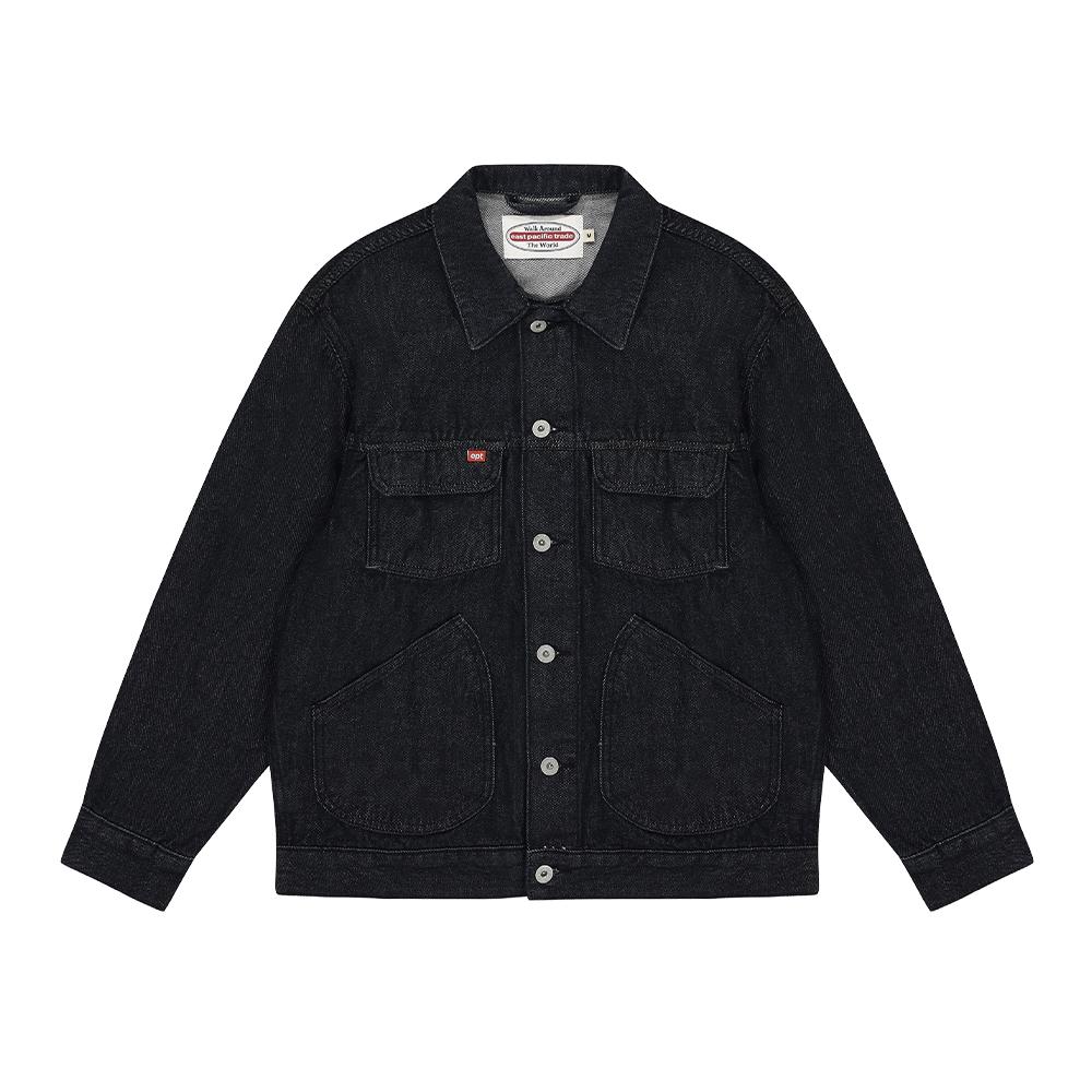 FOUR POCKET DENIM JACKET (RAW DENIM)
