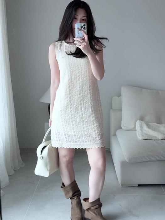 [곰송이PICK]시어레이스 미니 드레스(9OP1003Y)