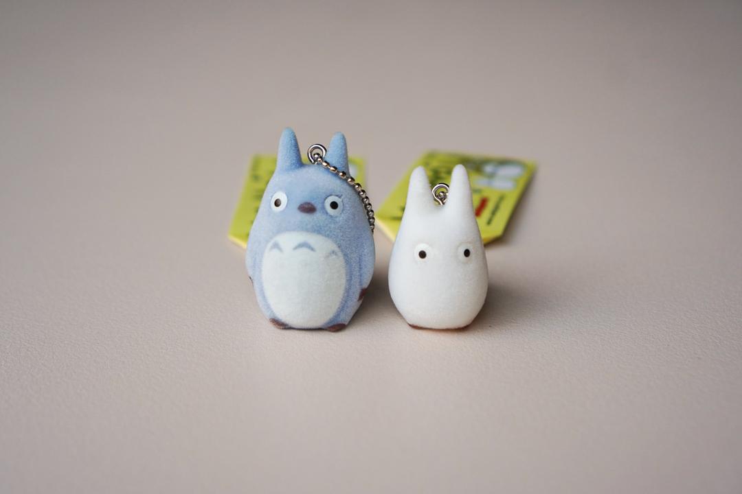 지브리 키링 - 토토로 플로킹 에어팟키링 미니키링 굿즈 일본 캐릭터 키홀더 열쇠고리