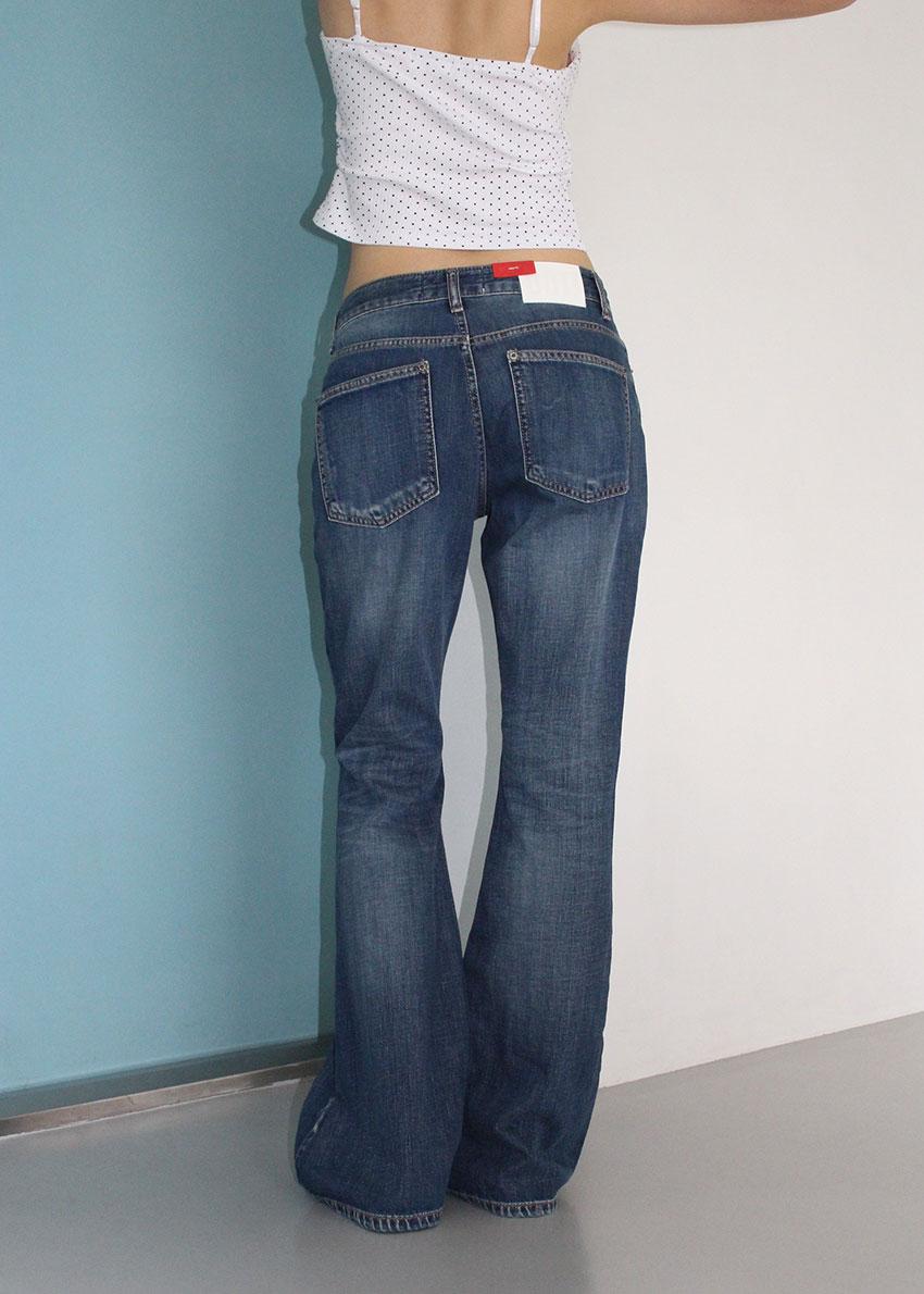 WASHING FLARED DENIM (S-L)