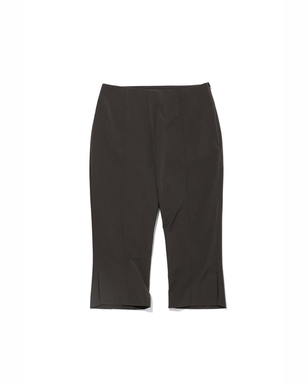 HIGH-RISE TAILORED BIKE SHORTS_CHARCOAL