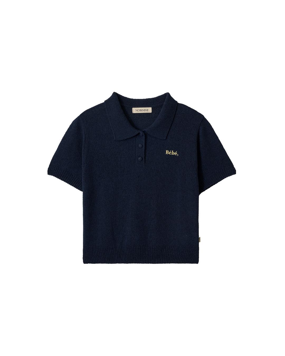 Bébé Polo Knit Shirts [NAVY]