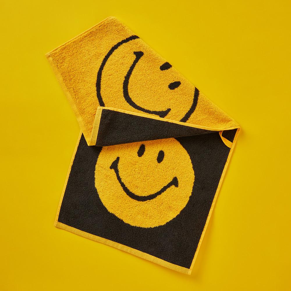 [타월로지스트x스마일리] Big Smaily 페이스 타월 40x80cm,1ea