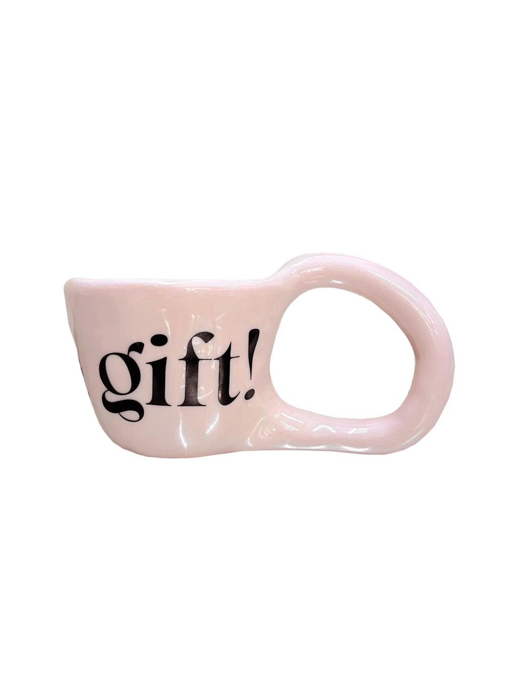 [ONLY TAB] 'feel like gift!' ugly mug (pink)