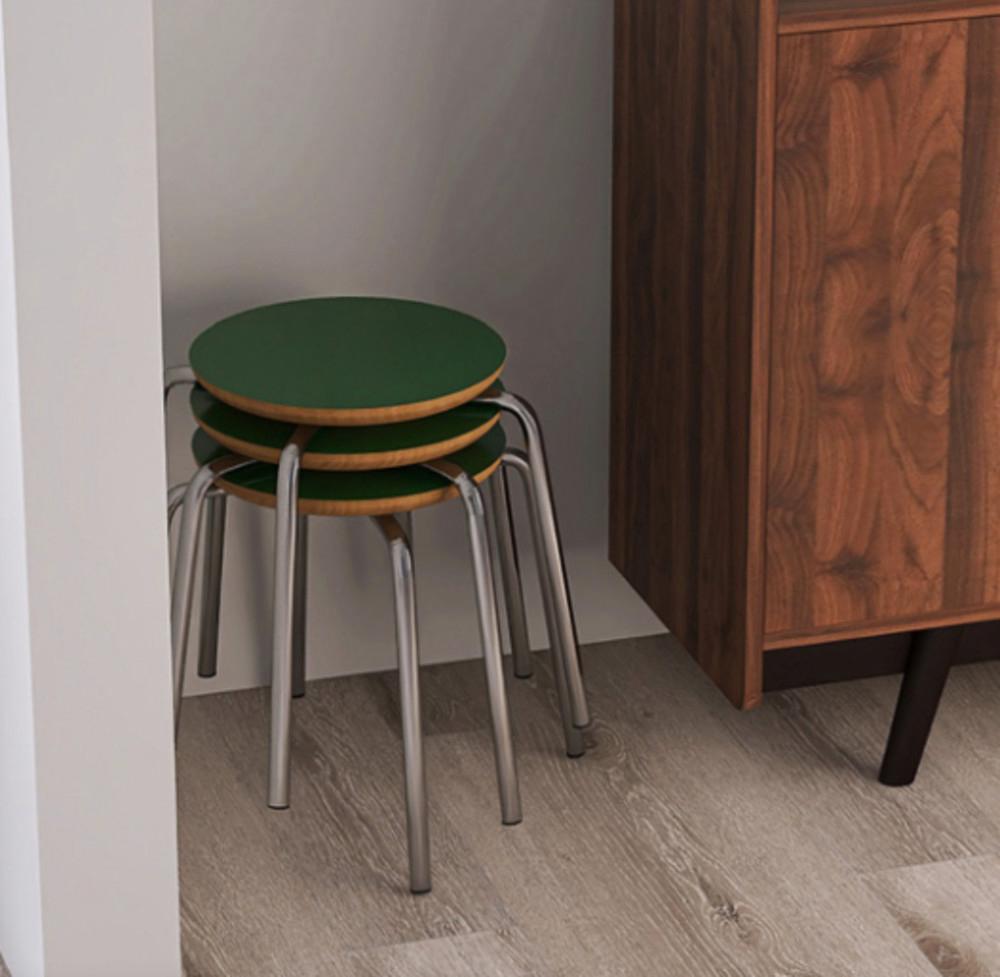 컬러풀 원형 스툴 보조의자 카페의자 미드센추리모던 인테리어 가구