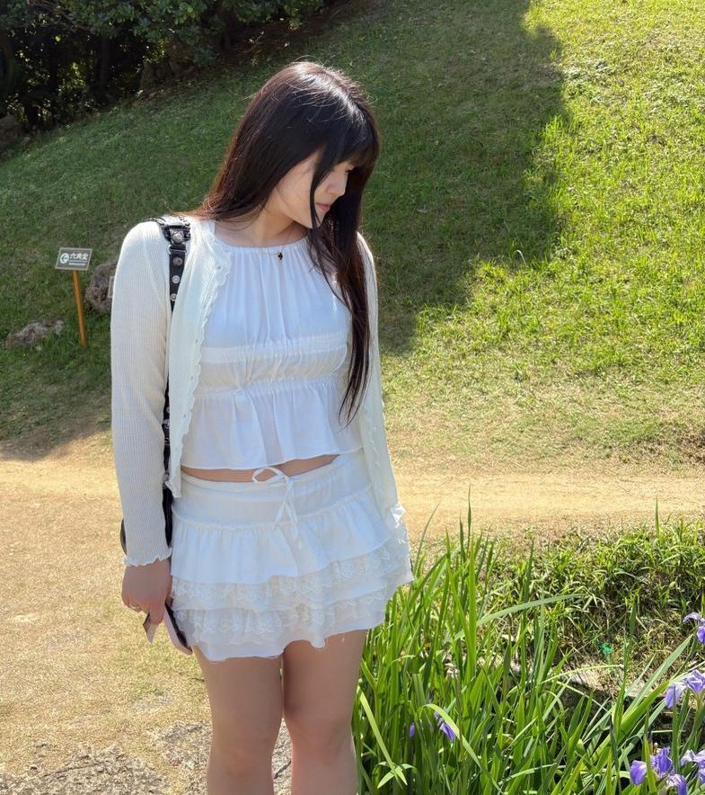 하이오하이 [봄신상ɞ]콩콩프릴가디건 (아이보리)