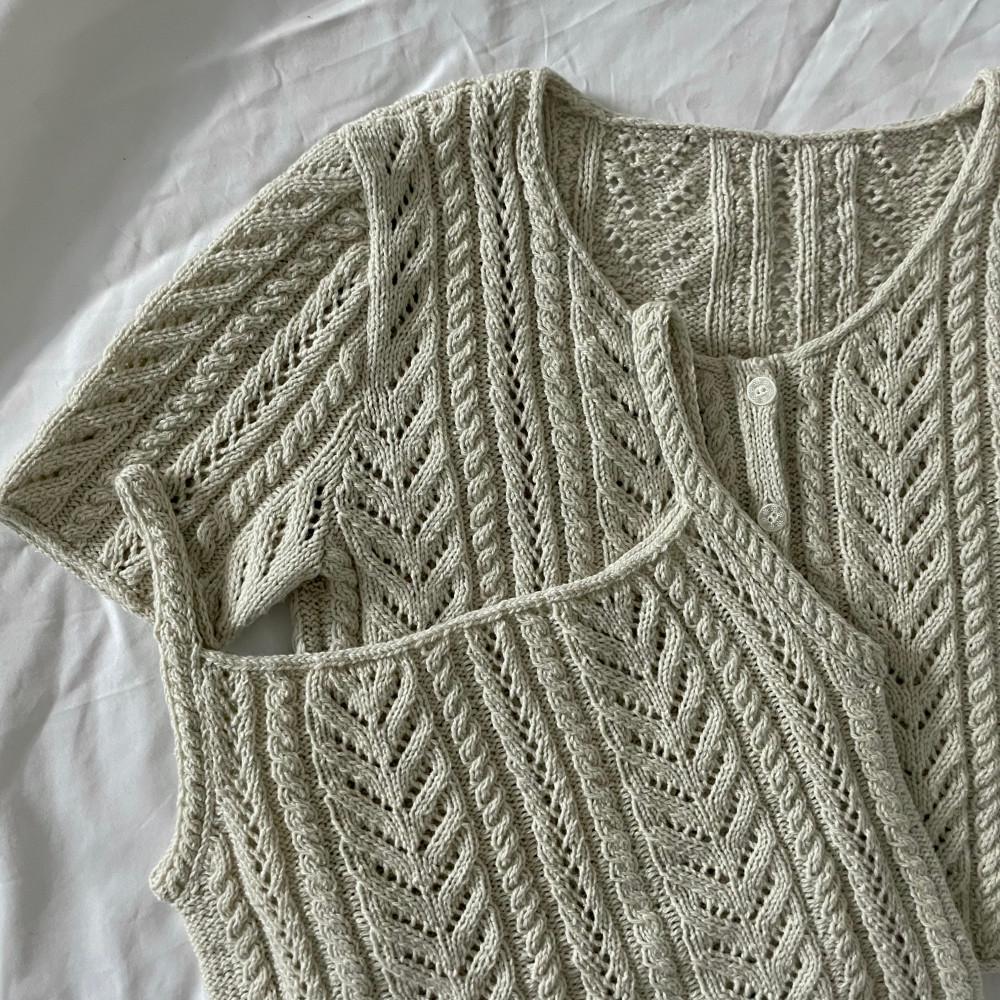 브리즈 가디건&탑 원작실 패키지 / 뜨개 여름 반팔 도안 패키지