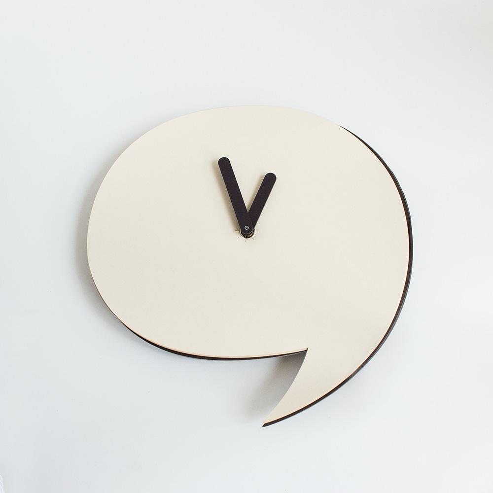 [키즈특가] 드로잉시계 말풍선 쉼표