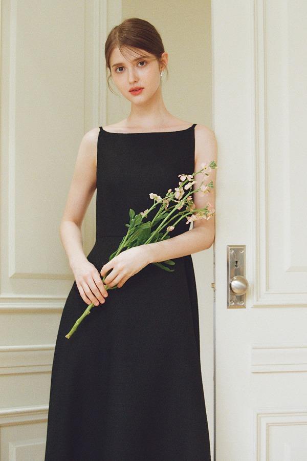 CRYSTAL sleeveless tweed Dress