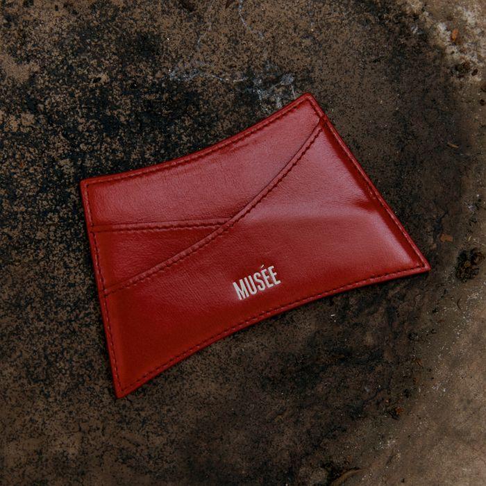 KLIMT Curved Silhouette Card Wallet_Red