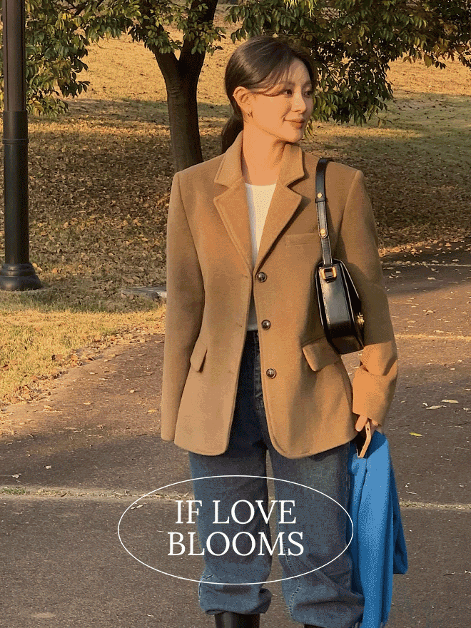 [If love blooms] 런던 누비 울 자켓