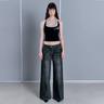 MEGAN WIDE DENIM (VINTAGE BLACK)