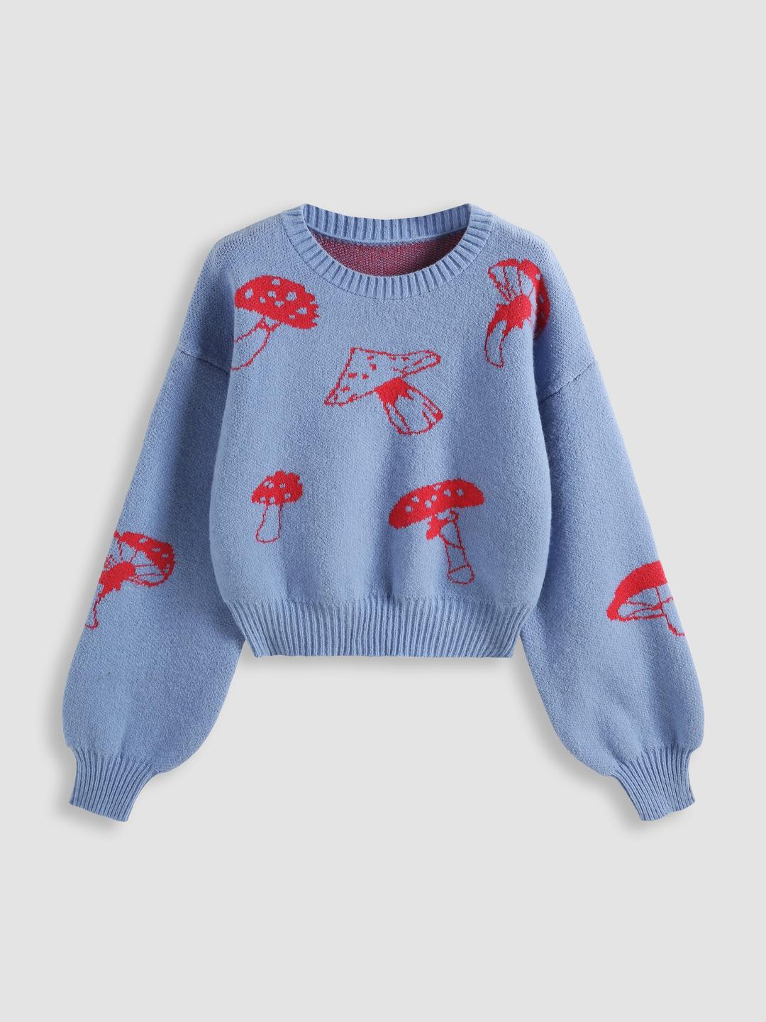 Mushroom Long Sleeve Sweater