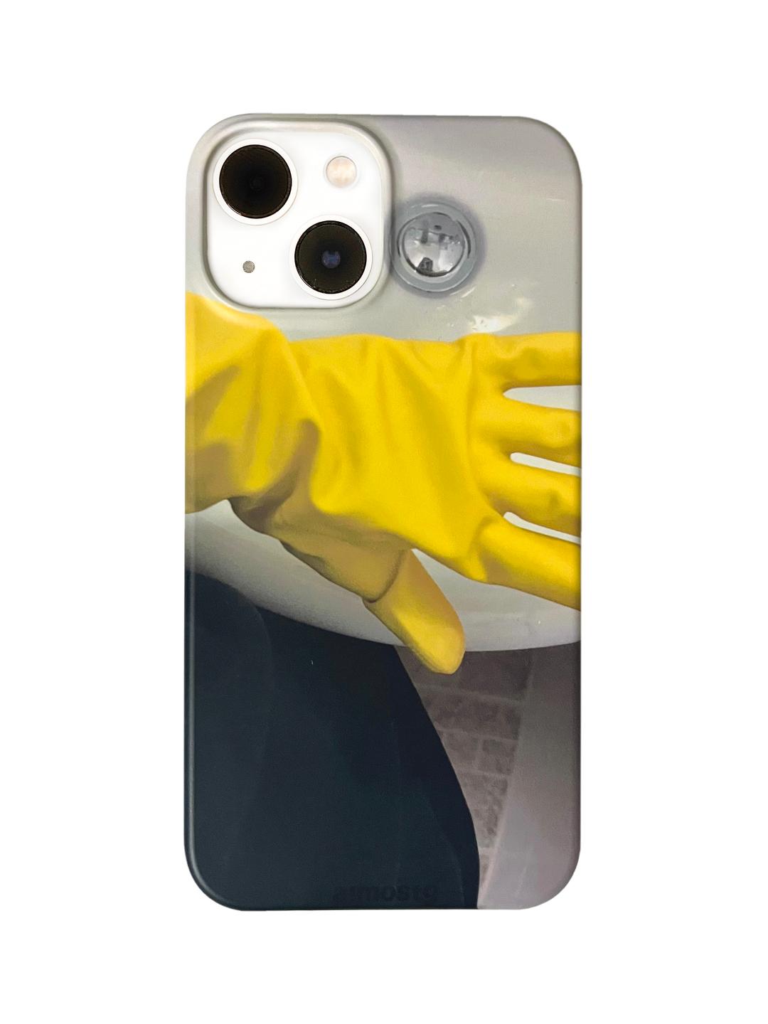 Photo line 2) Yellow Gloves iPhone Case