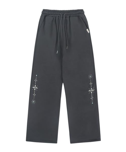 락케이크(ROCKCAKE)  Stone Beads 2way Jogger - Charcoal - 사이즈 & 후기 | 무신사