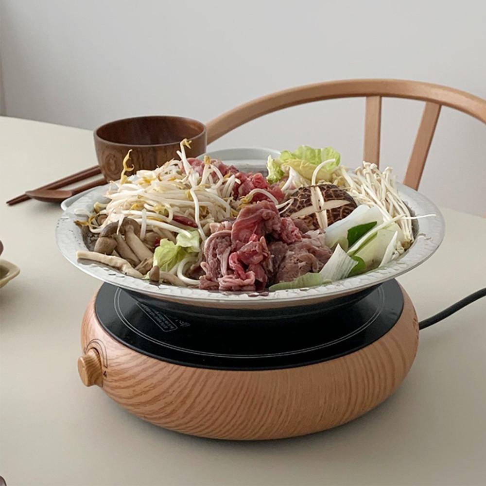 스텐 3중 샤브샤브 냄비 M