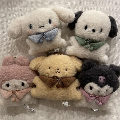 산리오) 산리오마스코트 뽀글이인형 키홀더