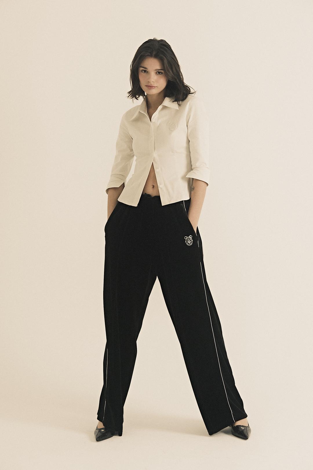 Empire velvet track pants oversized fit