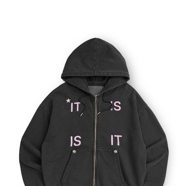 [10/29 예약발송 25% OFF] CHARCOAL IT IS ZIP-UP HOODIE
