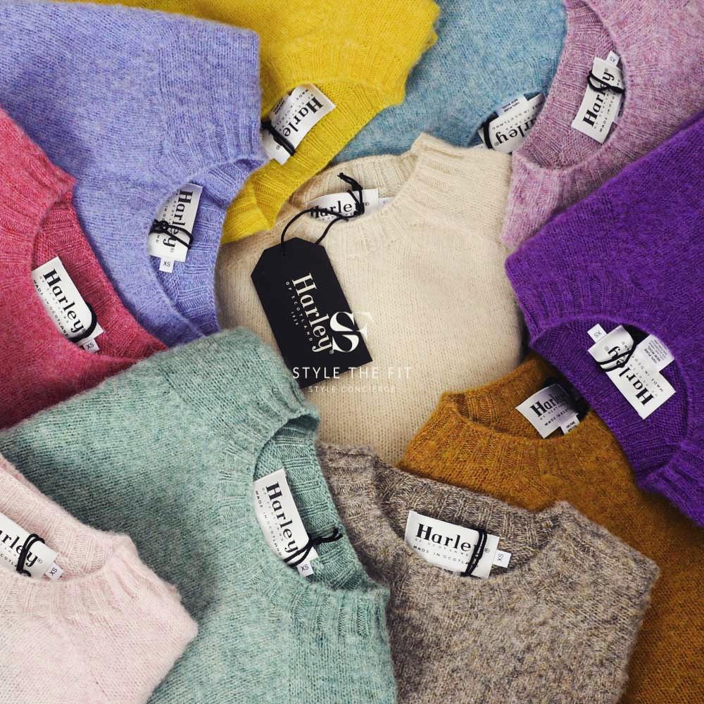 할리오브스코틀랜드 쉐기독 니트 스웨터 22FW