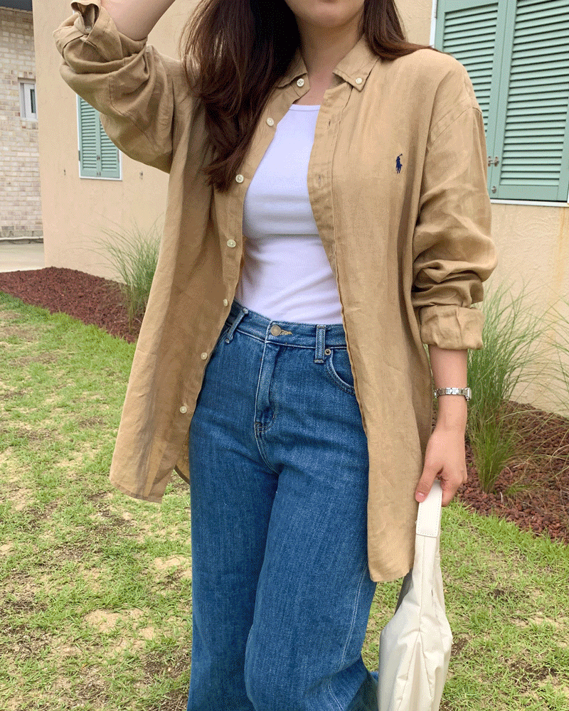 [국내배송/백화점] 폴로 랄프로렌 클래식핏 린넨 셔츠 남녀공용 4컬러