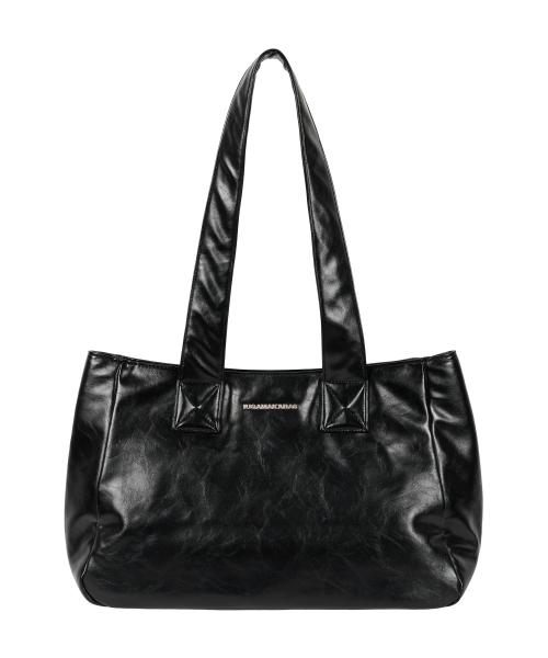 Essential Leather Shoulder Bag (Black)