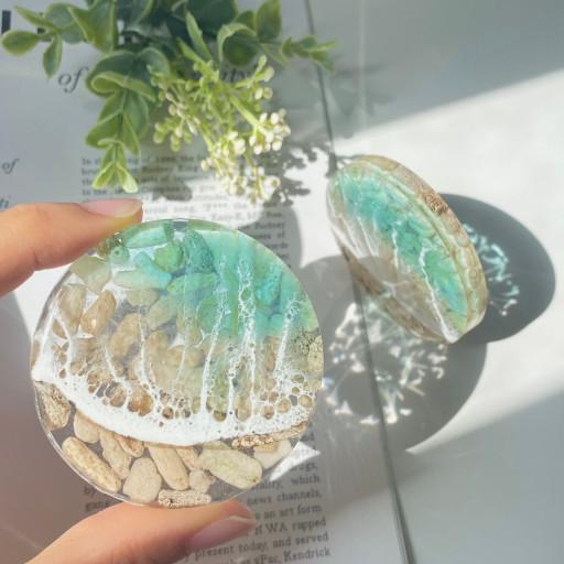 산호초 해변 문진