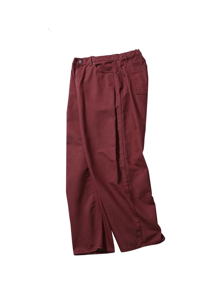 VENICE SIDE TUCK DENIM PANTS (NON FADE PINK)