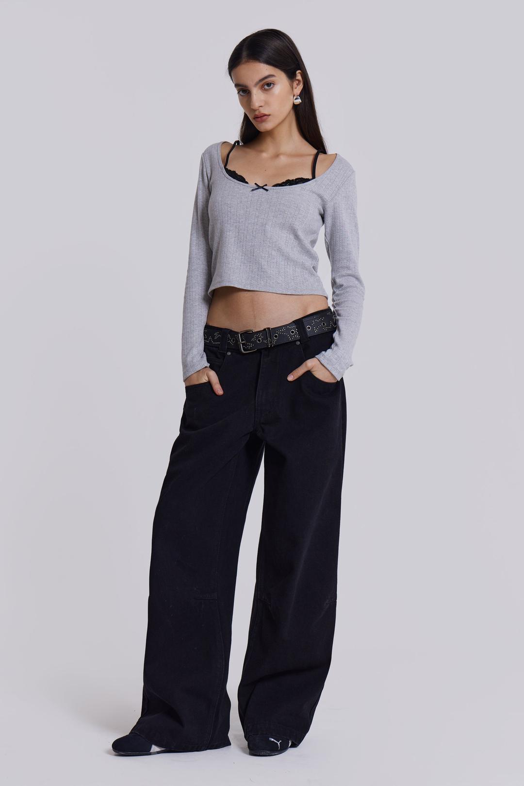 Solid Black Colossus Jeans - W26 / Black