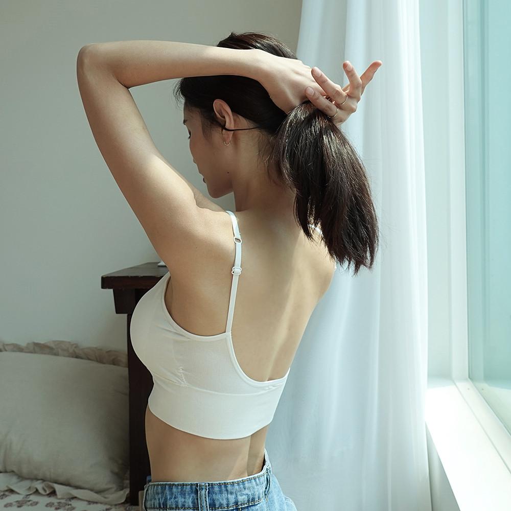 브라렛 코스모스 백리스 캡내장 노라인 편한 브라 수면 브라넷